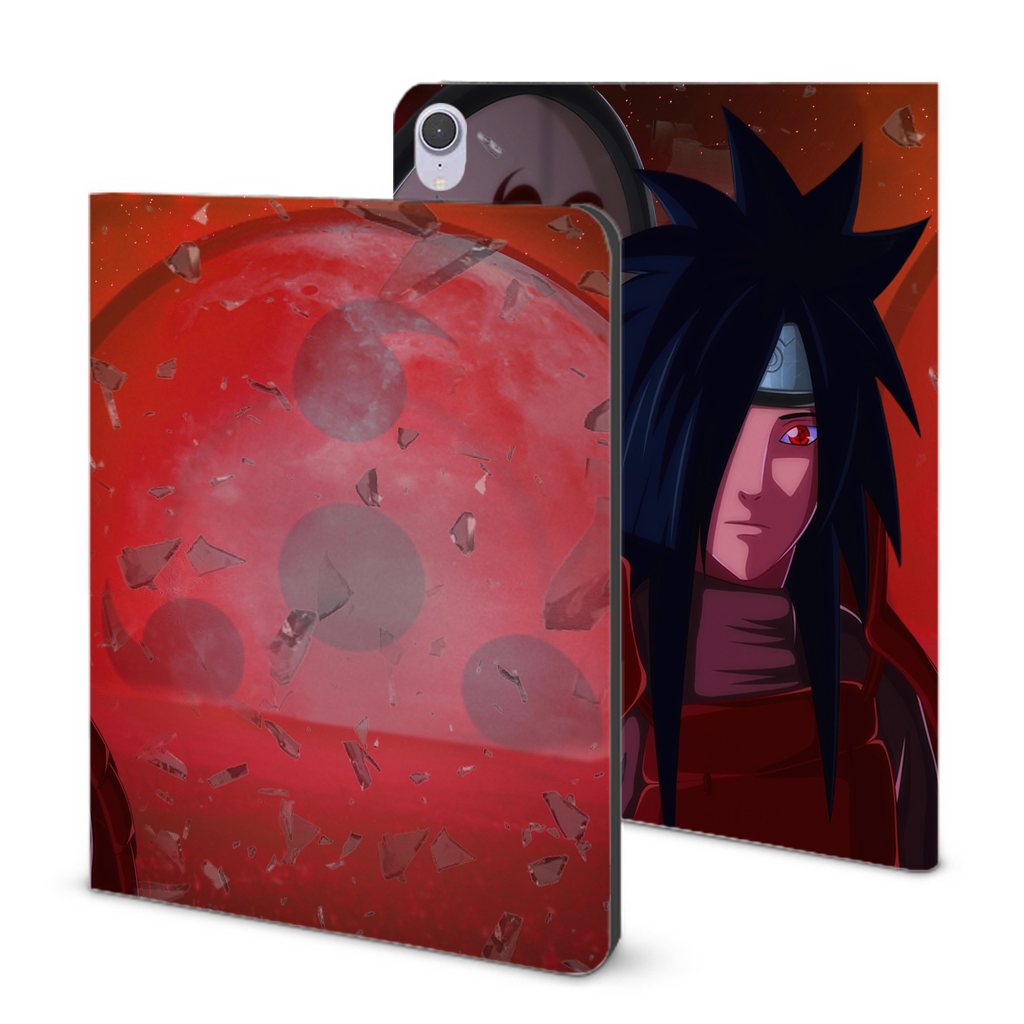 （画像用） NARUTO -ナルト- NARUTO -ナルト- 疾風伝 IPad ケース ブック型 PUレザー TPU 耐衝撃 軽量 薄型 ペン収納なし 全面保護 IPad 各モデル対応